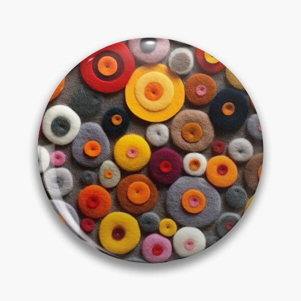 Item preview, Retro design that is reminiscent of pop art motifs made of fabric, wool and felt designed and sold by Pflugart.
