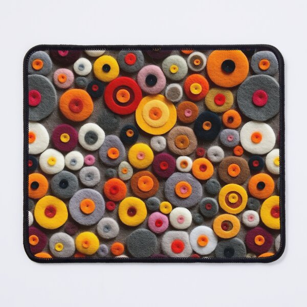 Item preview, Retro design that is reminiscent of pop art motifs made of fabric, wool and felt designed and sold by Pflugart.