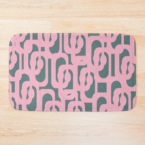 Item preview, Mid Century Modern Loop Pattern in Pink and Vintage Green designed and sold by kierkegaard.