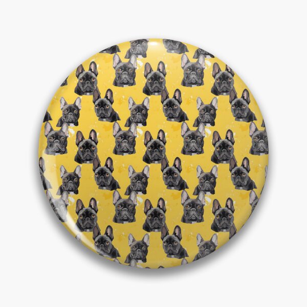 Item preview, Charcoal & Yellow Frenchie Composite Overlay Pattern #9 designed and sold by ARTficiallyAnon.
