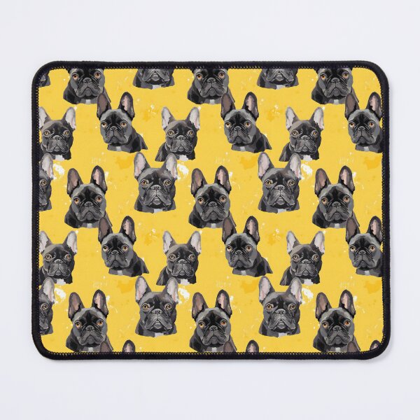 Item preview, Charcoal & Yellow Frenchie Composite Overlay Pattern #9 designed and sold by ARTficiallyAnon.