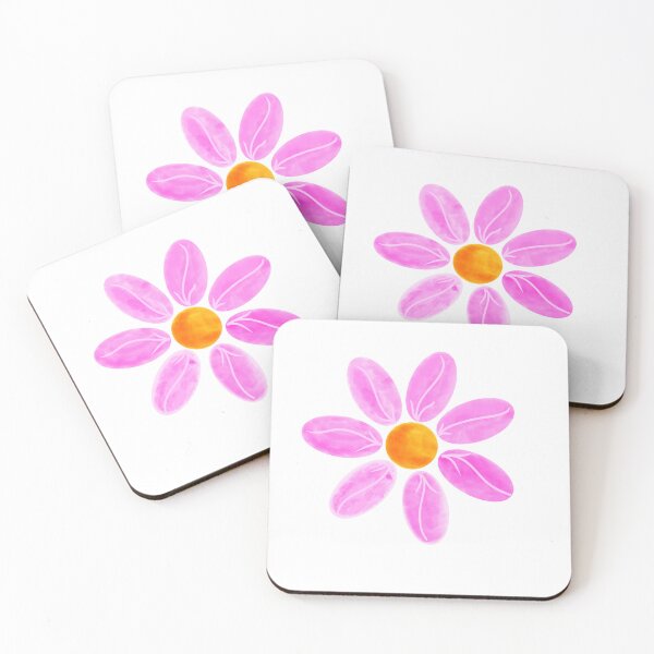 Item preview, Painted flower in pink designed and sold by lukked.