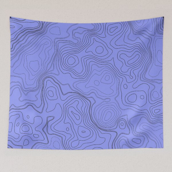 Item preview, Periwinkle Topography Abstract Pattern. designed and sold by ARichArts.