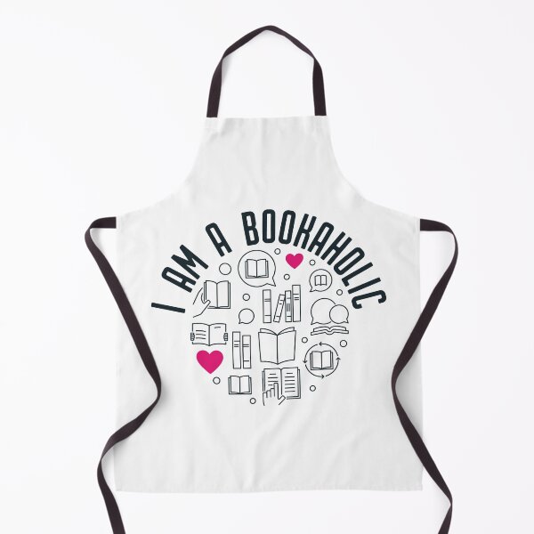 Item preview, I am a Bookaholic round linear design for literature lovers and reading fans designed and sold by venomousvector.