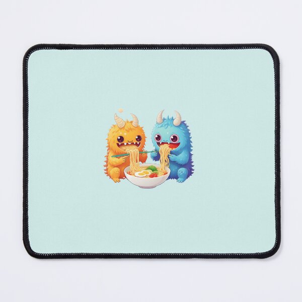 Item preview, Cute Monsters Eating Ramen designed and sold by Itsheartshop.
