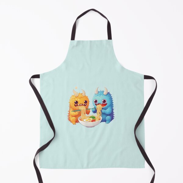 Item preview, Cute Monsters Eating Ramen designed and sold by Itsheartshop.