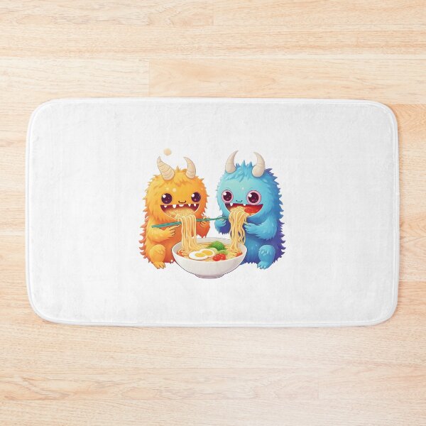 Item preview, Cute Monsters Eating Ramen designed and sold by Itsheartshop.