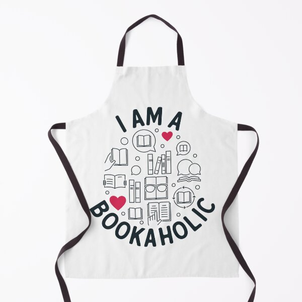 Item preview, I am a Bookaholic and i Love Reading round outline design for literature lovers designed and sold by venomousvector.