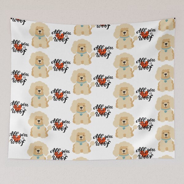 Item preview, Cute dog with quotes, poodle cartoon with quotes, dog cartoon with quotes designed and sold by GreyStanzione1.