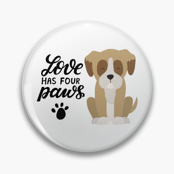Item preview, Dog love has four paws, cute dog with paws, dog paws quotes designed and sold by GreyStanzione1.