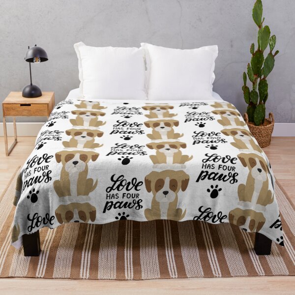 Item preview, Dog love has four paws, cute dog with paws, dog paws quotes designed and sold by GreyStanzione1.