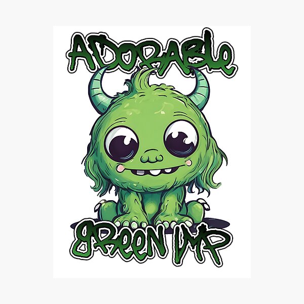 Item preview, The adorable green imp designed and sold by minxandme.