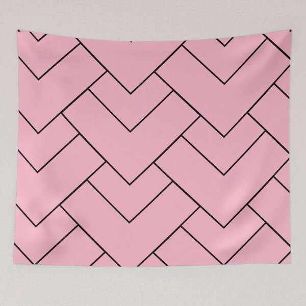 Item preview, Baby Pink Geometric Abstract Pattern. designed and sold by ARichArts.