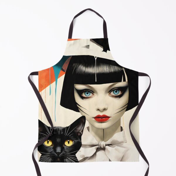 Artikelvorschau, Katze & Mädchen – Surreale Collage-1, Splash entworfen und verkauft von ArtWearSplash.