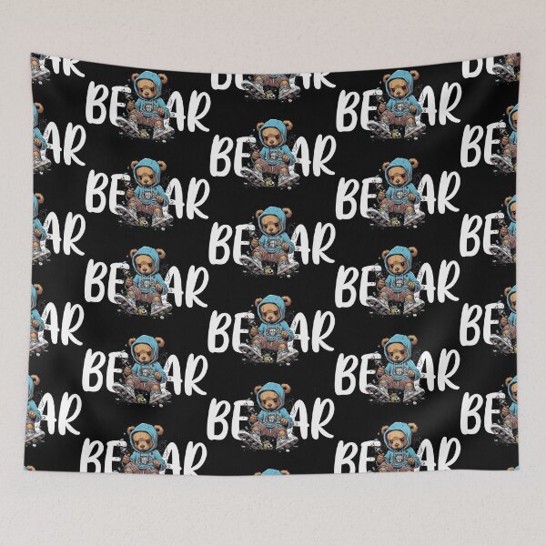 Item preview, Teddy bear hiphop fashion, scary teddy bear, sad teddy bear  designed and sold by GreyStanzione1.