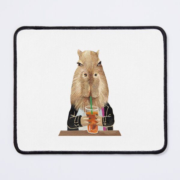 Item preview, Capybara drinking Cocktail designed and sold by Ekaterina Khozatskaya.