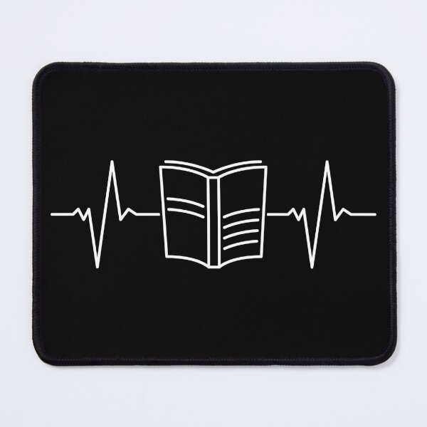 Item preview, I Love Reading Heartbeat EKG Pulse Line outline design for Book Nerds. Do you love literature? Perfect for Bookworms! designed and sold by venomousvector.