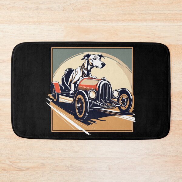 Item preview, Whippet Greyhound Driving a Vintage Racing Car designed and sold by Ameiva-Apparel.