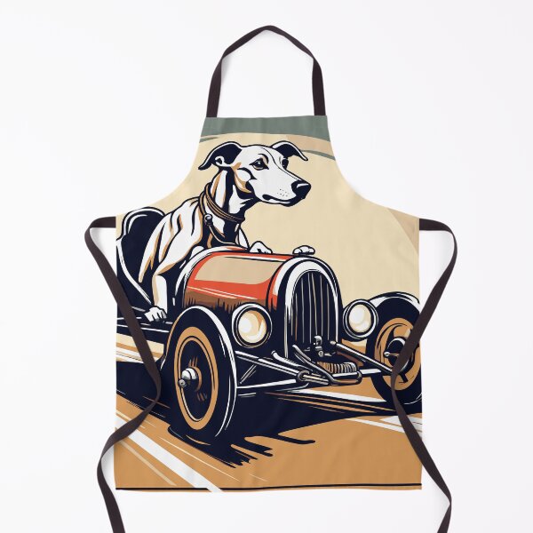 Item preview, Whippet Greyhound Driving a Vintage Racing Car designed and sold by Ameiva-Apparel.