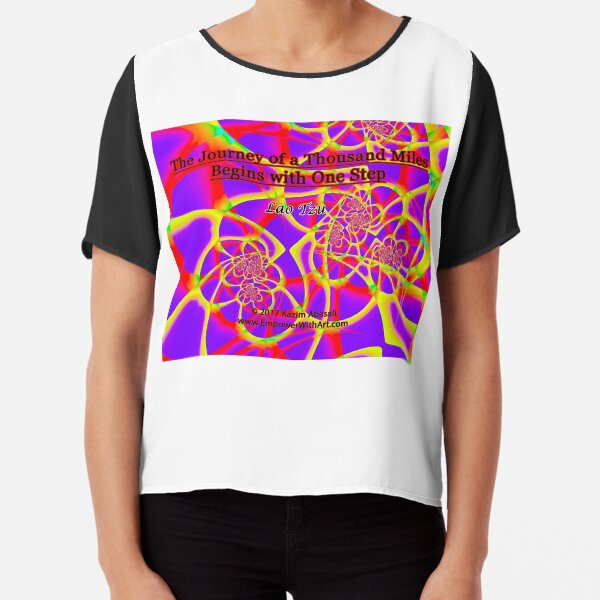 The Journey of a Thousand Miles Chiffon Top
