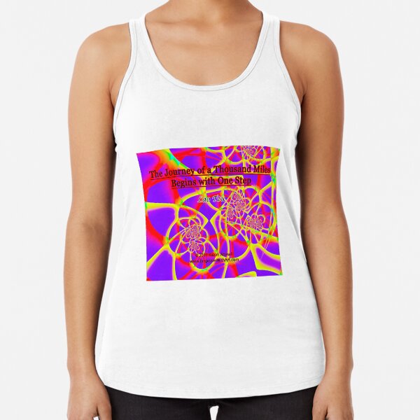 The Journey of a Thousand Miles Racerback Tank Top