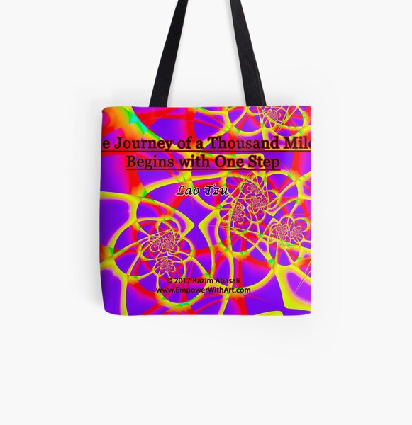 The Journey of a Thousand Miles All Over Print Tote Bag