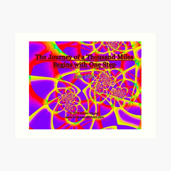 The Journey of a Thousand Miles Art Print