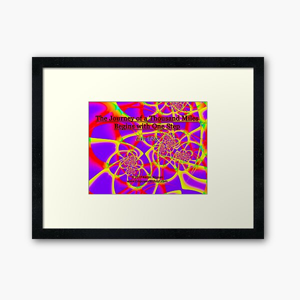 The Journey of a Thousand Miles Framed Art Print