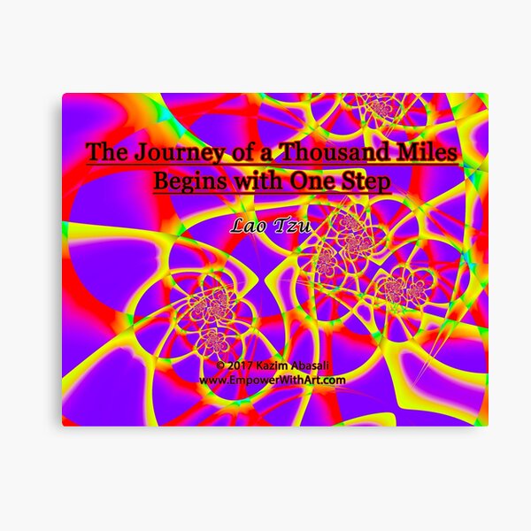 The Journey of a Thousand Miles Canvas Print