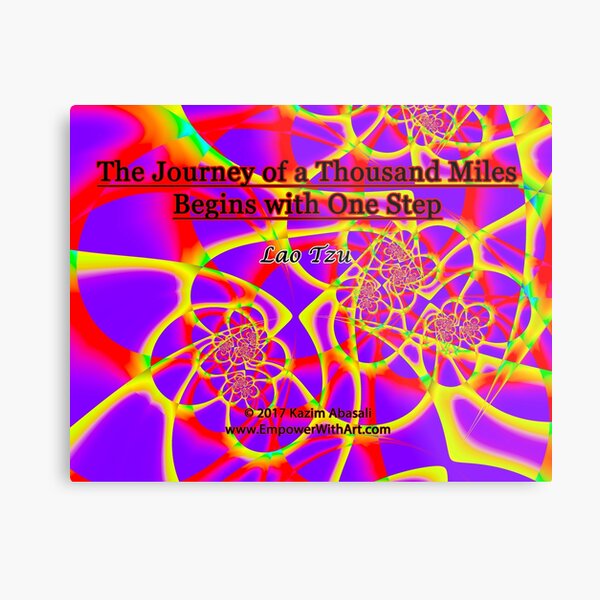 The Journey of a Thousand Miles Metal Print