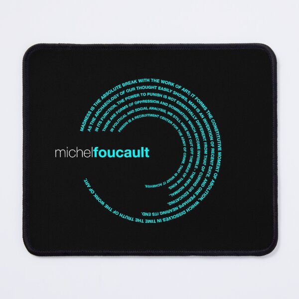 Item preview, Michel Foucault famous quotes poster [aqua] designed and sold by CMYKStudio.