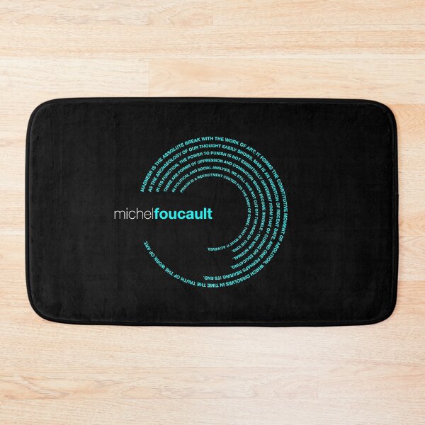 Item preview, Michel Foucault famous quotes poster [aqua] designed and sold by CMYKStudio.
