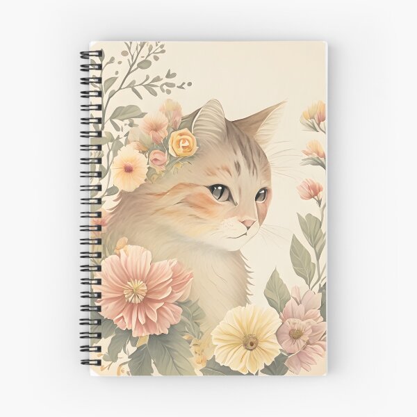 Item preview, Scrapbook vintage cat and flower designed and sold by Vinecoco.