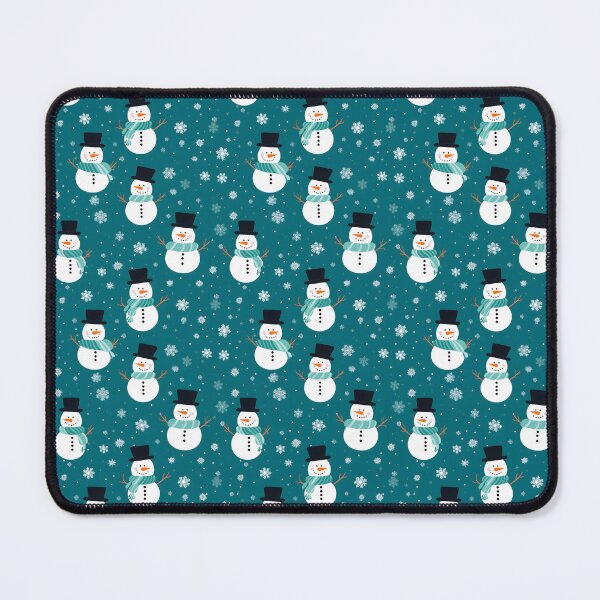 Item preview, Teal and White Cute Snowman, Composite Overlay Pattern #3 designed and sold by ARTficiallyAnon.