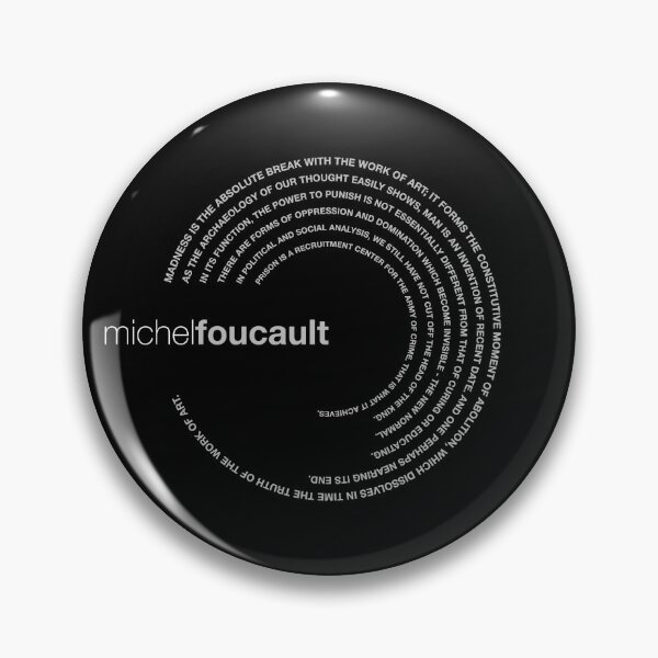 Item preview, Michel Foucault famous quotes poster [silver] designed and sold by CMYKStudio.