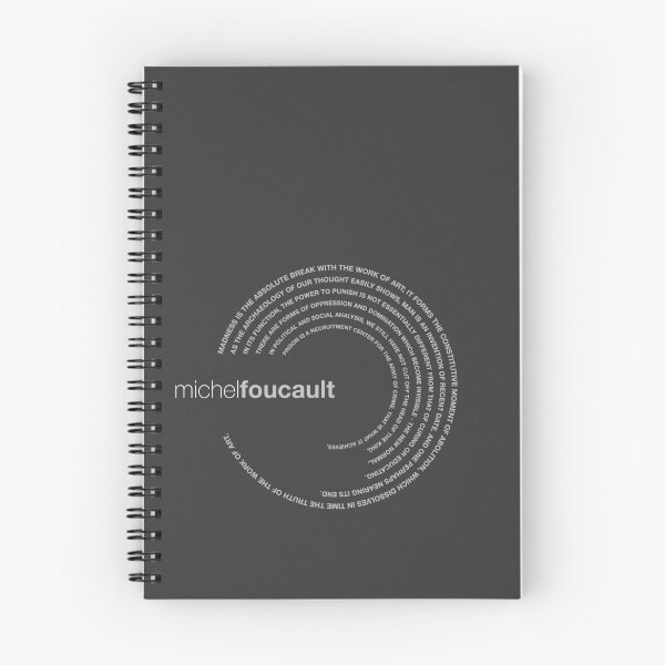 Item preview, Michel Foucault famous quotes poster [silver] designed and sold by CMYKStudio.