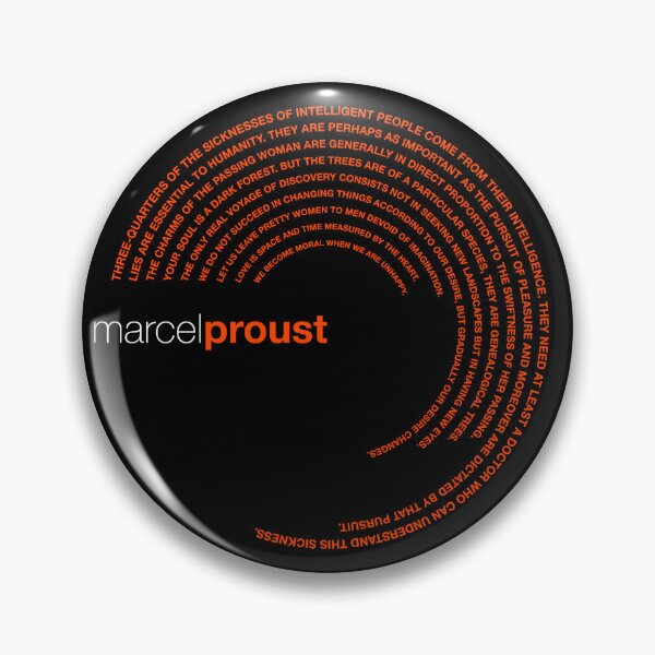 Item preview, Marcel Proust famous quotes poster [orangered] designed and sold by CMYKStudio.