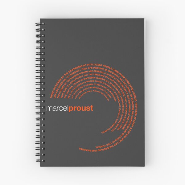 Item preview, Marcel Proust famous quotes poster [orangered] designed and sold by CMYKStudio.