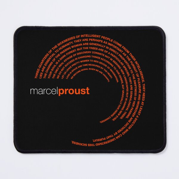 Item preview, Marcel Proust famous quotes poster [orangered] designed and sold by CMYKStudio.