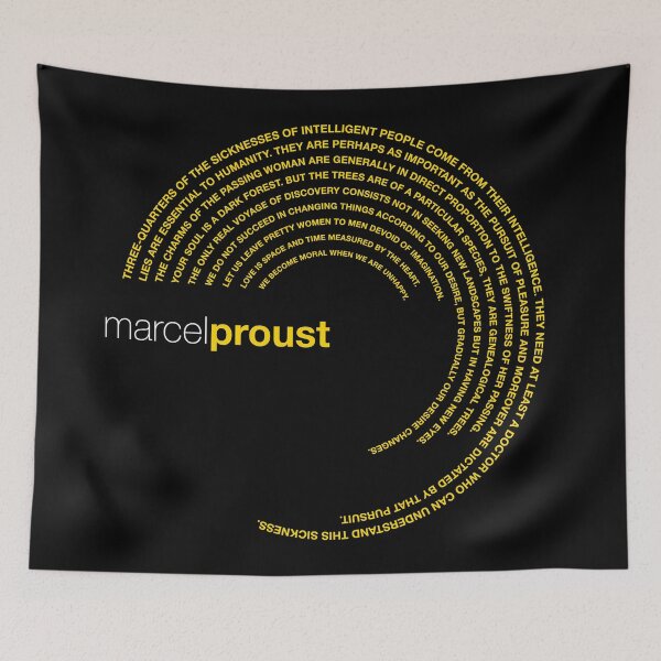 Item preview, Marcel Proust famous quotes poster [gold] designed and sold by CMYKStudio.
