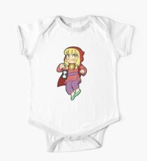 Mustache'd Girl One Piece - Short Sleeve