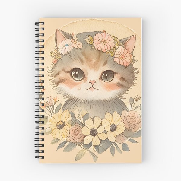 Item preview, Scrapbook vintage cat and flower designed and sold by Vinecoco.
