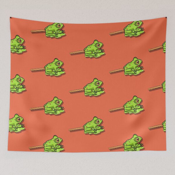 Item preview, Adorable Green Frog Lollipop - Playful Candy Design designed and sold by Fun Funky Designs.