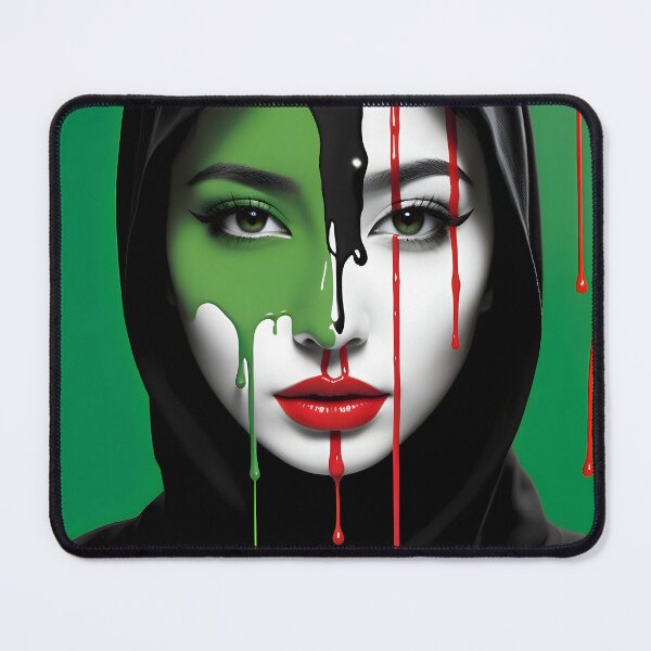 Item preview, Colors of Resilience: Flag Painted on the Canvas of Youth/ Free Palestine designed and sold by PosterManiaRo.