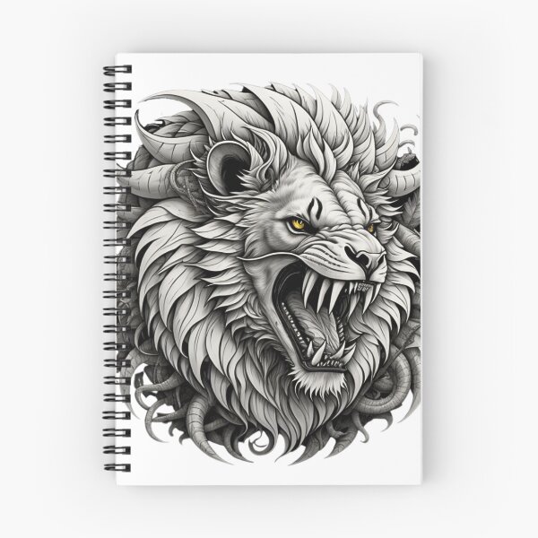 Item preview, Retro Lion Face Roaring  designed and sold by risingphoenix6.