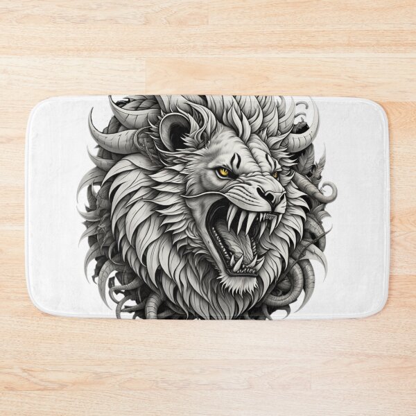 Item preview, Retro Lion Face Roaring  designed and sold by risingphoenix6.