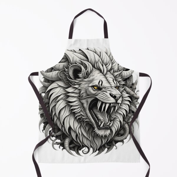 Item preview, Retro Lion Face Roaring designed and sold by risingphoenix6.