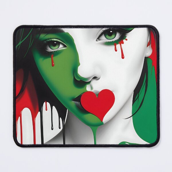 Item preview, Colors of Resilience: Flag Painted on the Canvas of Youth/ Free Palestine #6 designed and sold by PosterManiaRo.