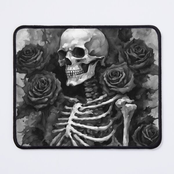 Item preview, Black and White Goth Skeleton designed and sold by cr6zym1nd.