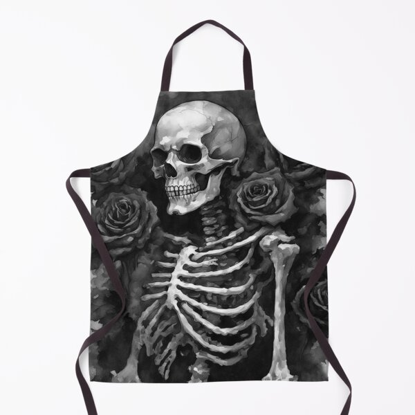 Item preview, Black and White Goth Skeleton designed and sold by cr6zym1nd.